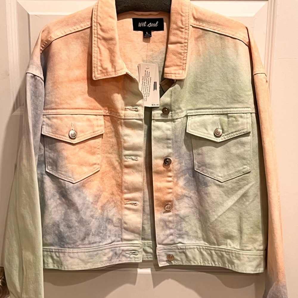 Wet Seal pastel colored jean jacket. With tags